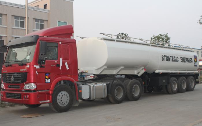 3 axle 40,000 Liters crude oil tank trailer