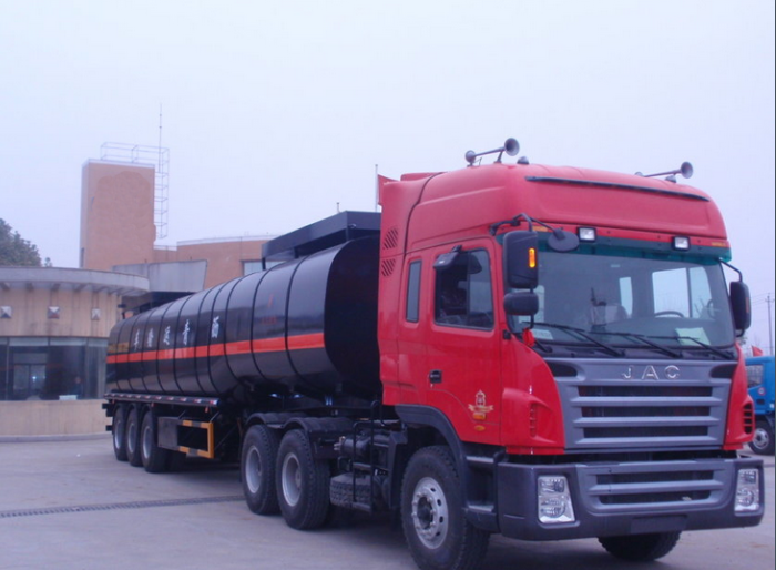 45,000 liters insulated modified asphalt tank semi-trailer