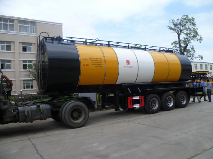3 BPW axle 30M3 liquid asphalt insulation tank semi-trailer
