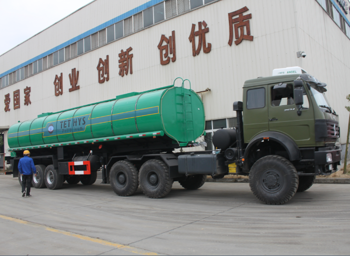 33000 liters 3 axle bitumen heat preservation tank semi-trailer