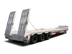 heavy duty tri-axle low bed trailer